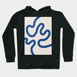 Blue line, Abstract art Hoodie